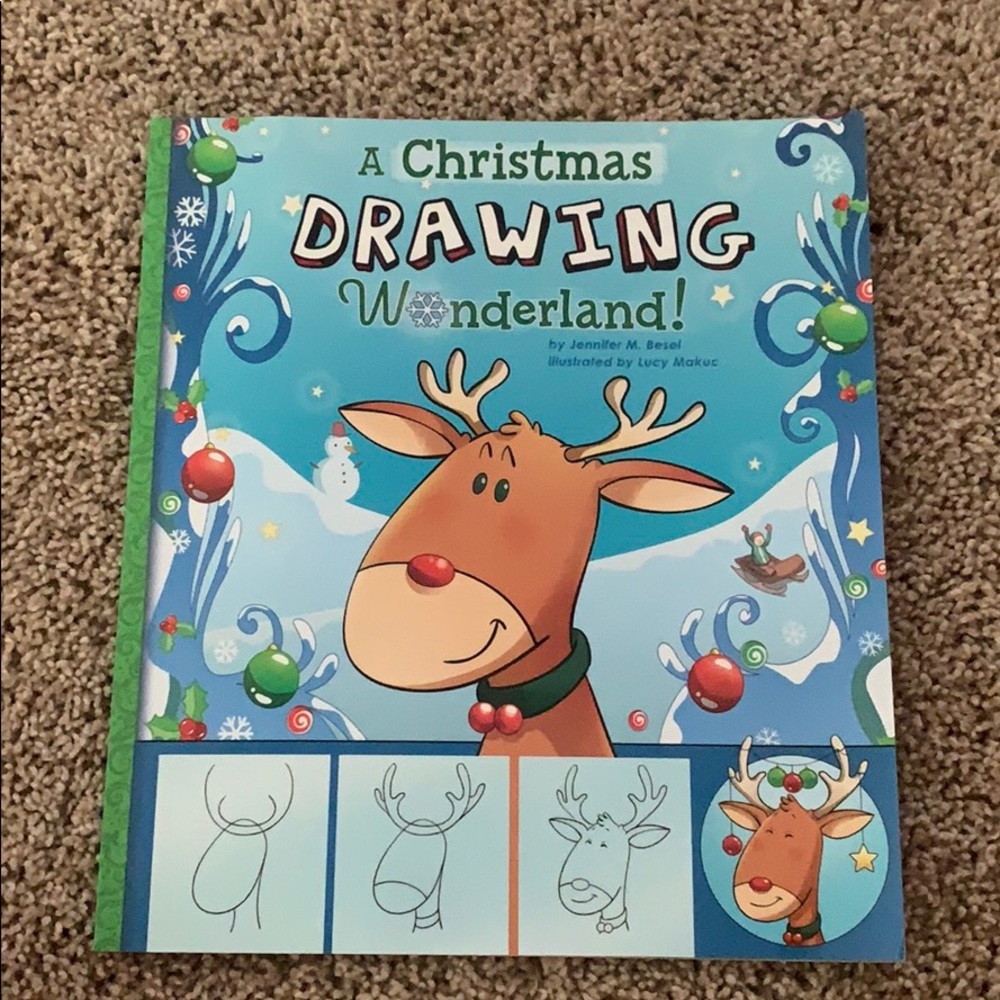 A Christmas drawing wonderland drawing book